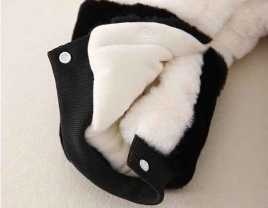 Combinaison bébé manteau panda