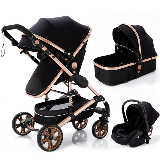 Baby Stroller High Landscape Lightweight Folding Shock Absorption - care4yourbab